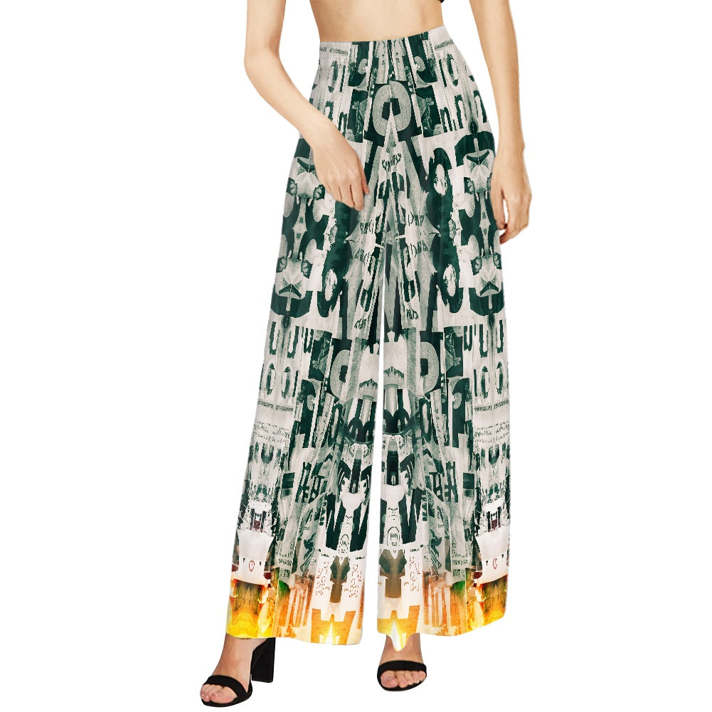 Newspaper Wide leg pants