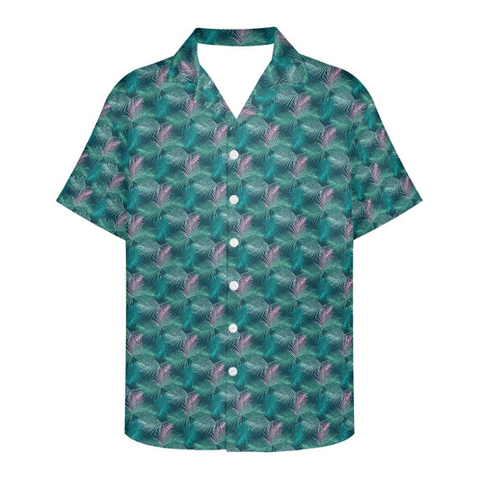 Teal Hawaiian shirt