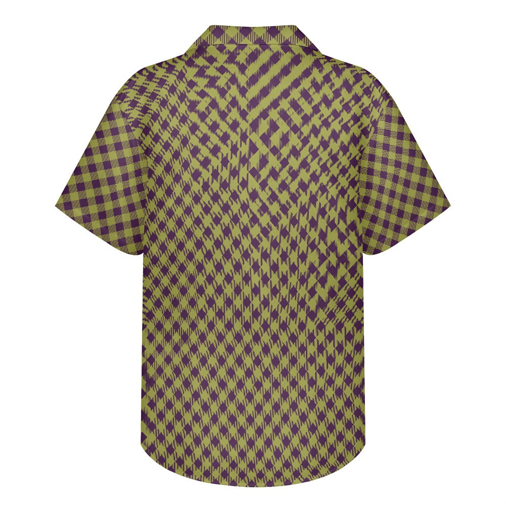 Green Purple Cuban Shirt