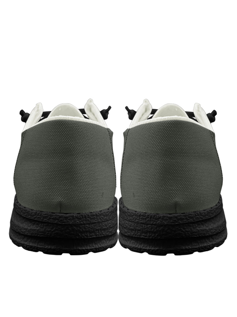 Green Black Lace Up Loafers — limited edition artist-designed footwear by Edición Especial, Saint Paul MN — image 2