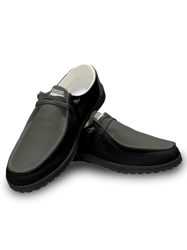 Green Black Lace Up Loafers — limited edition artist-designed footwear by Edición Especial, Saint Paul MN — image 4
