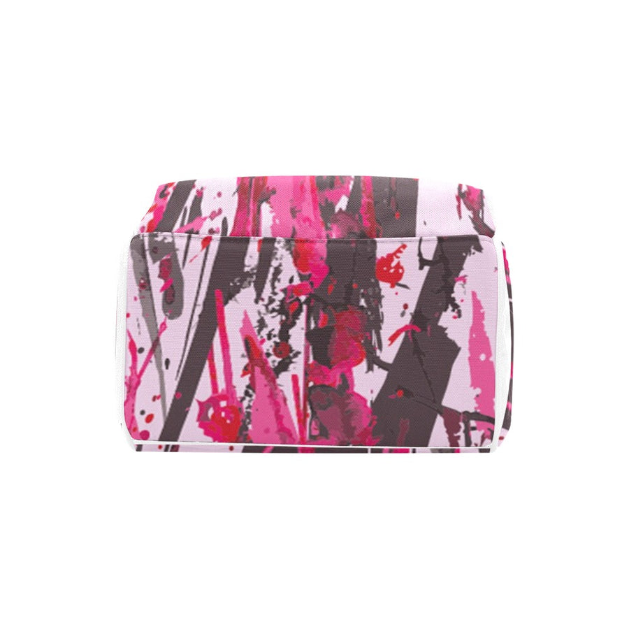 Wild Pink Multi-Function Diaper Backpack — limited edition artist-designed footwear by Edición Especial, Saint Paul MN — image 3