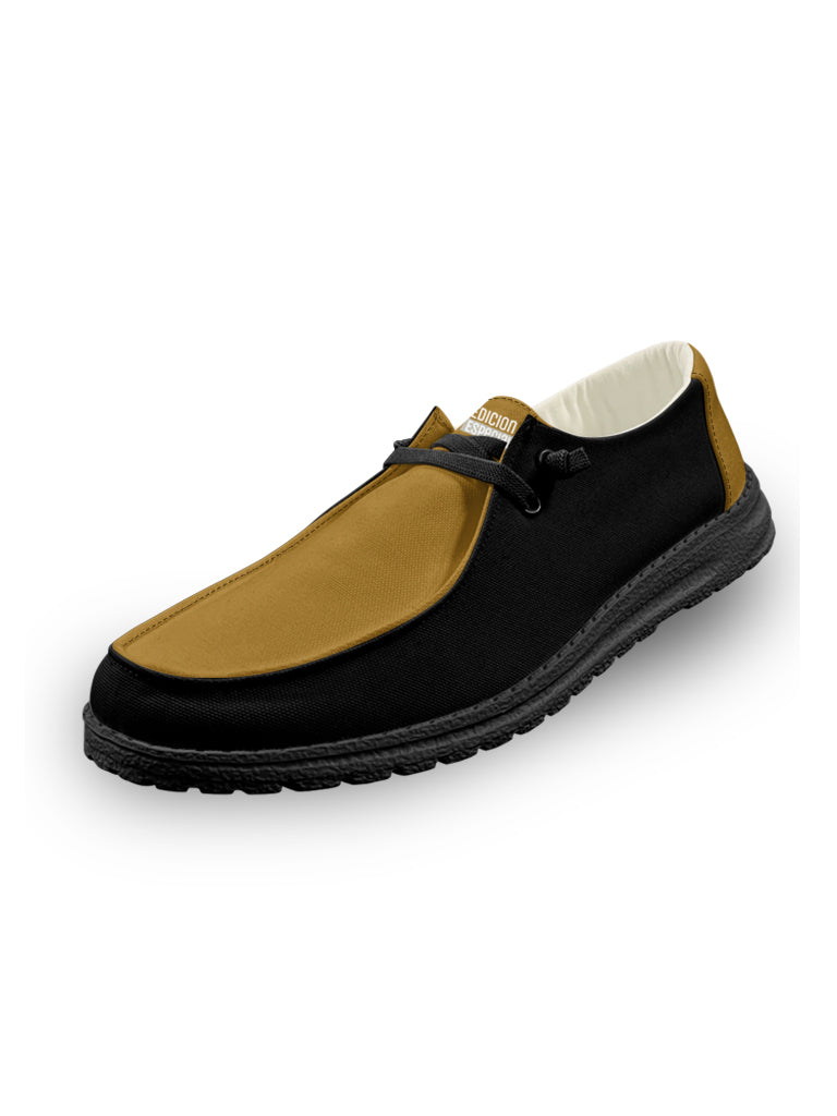 Gold Black Lace Up Loafers — limited edition artist-designed footwear by Edición Especial, Saint Paul MN — image 6