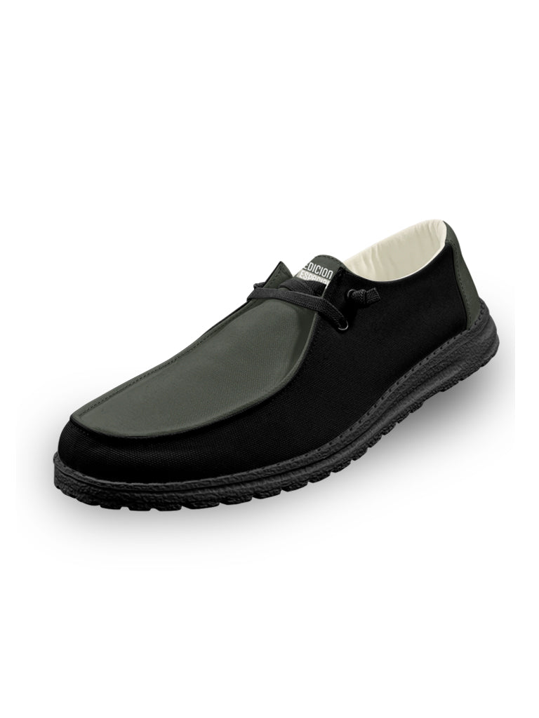 Green Black Lace Up Loafers — limited edition artist-designed footwear by Edición Especial, Saint Paul MN — image 6