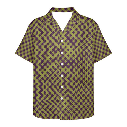 Green Purple Cuban Shirt