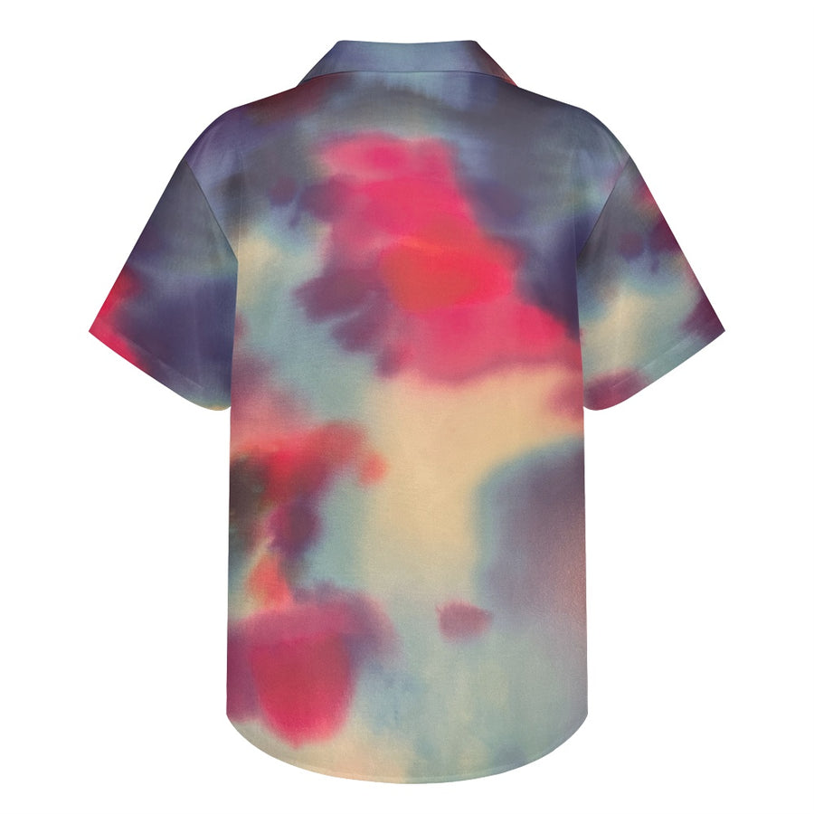 Red Blue White Cuban Shirt — view 3