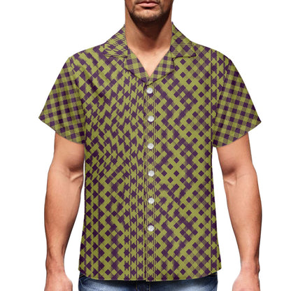 Green Purple Cuban Shirt