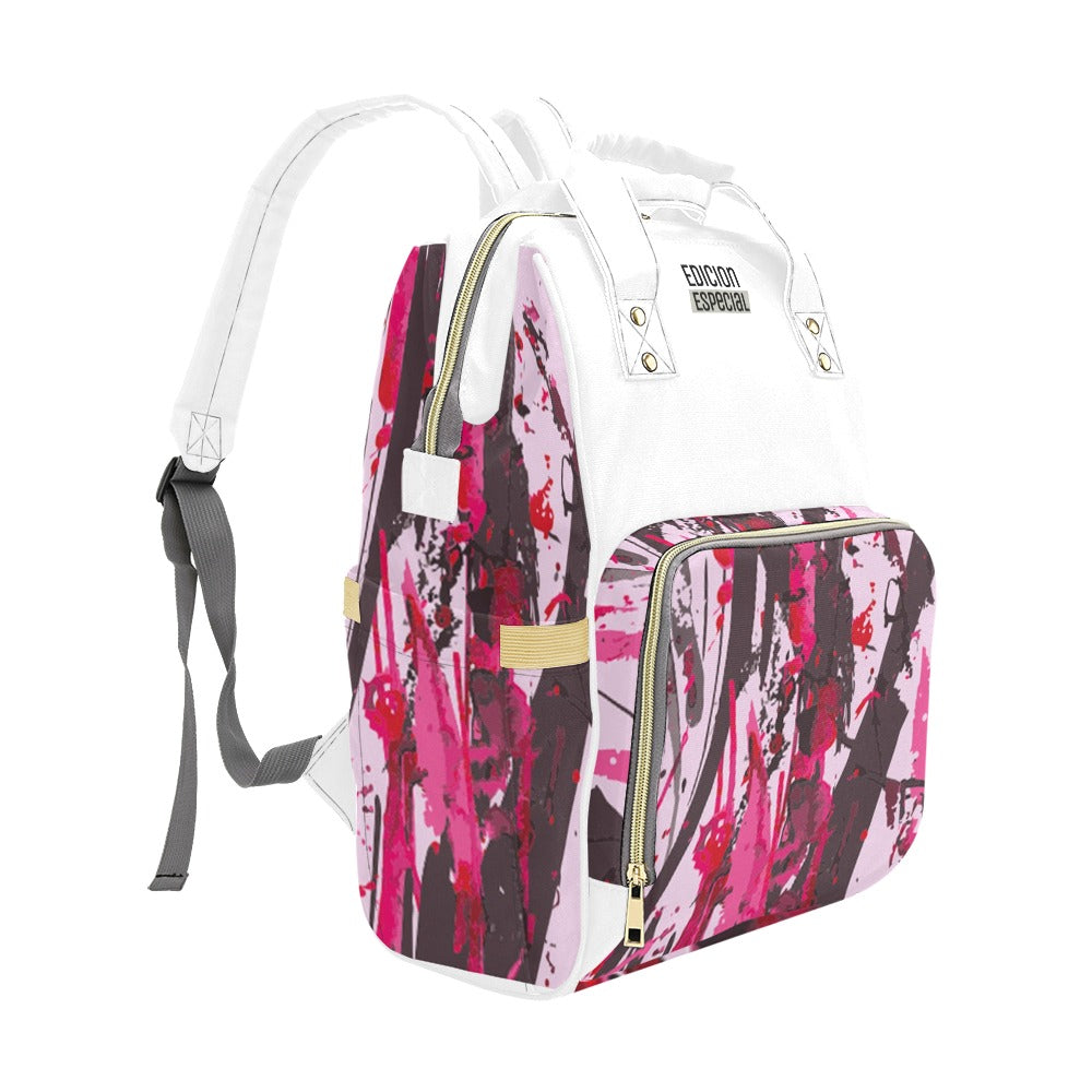 Wild Pink Multi-Function Diaper Backpack