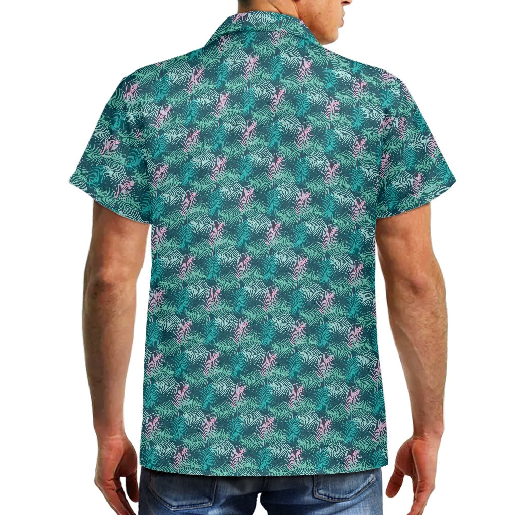 Teal Hawaiian shirt