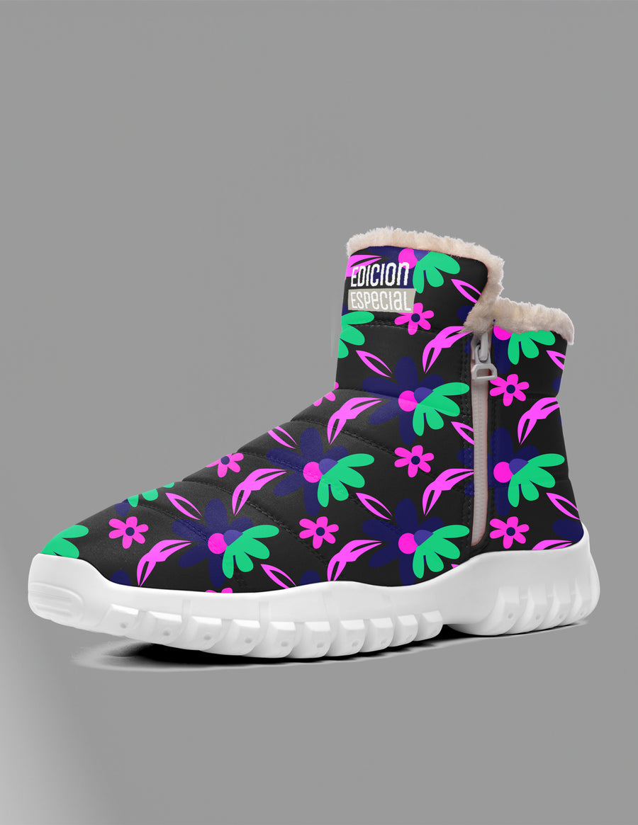Flower Night — limited edition artist-designed footwear by Edición Especial, Saint Paul MN — image 1