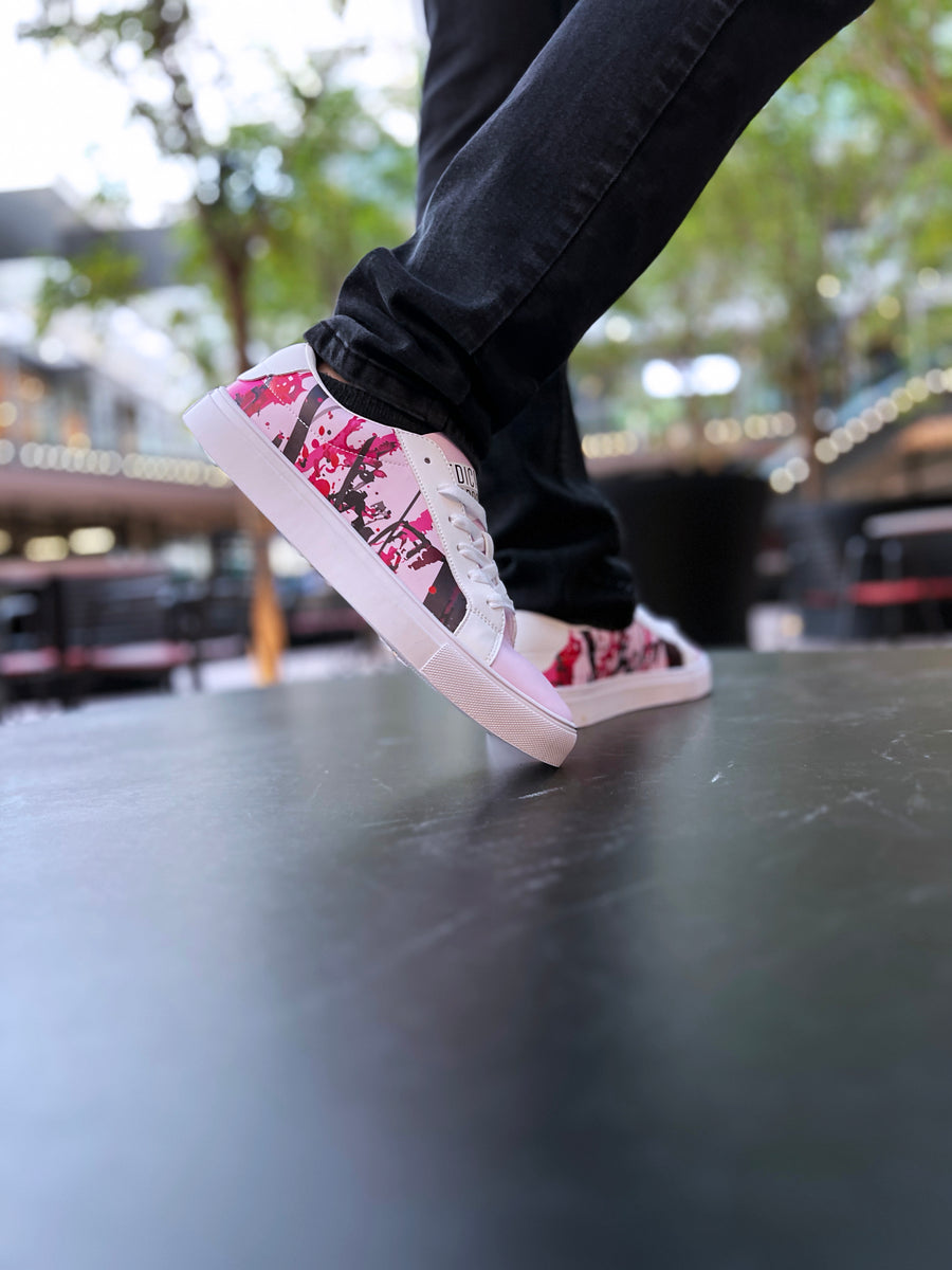 Wild Pink Sneakers — limited edition artist-designed footwear by Edición Especial, Saint Paul MN — image 1