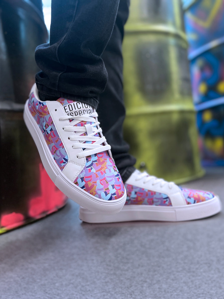 Friends Love sneakers — limited edition artist-designed footwear by Edición Especial, Saint Paul MN — image 1