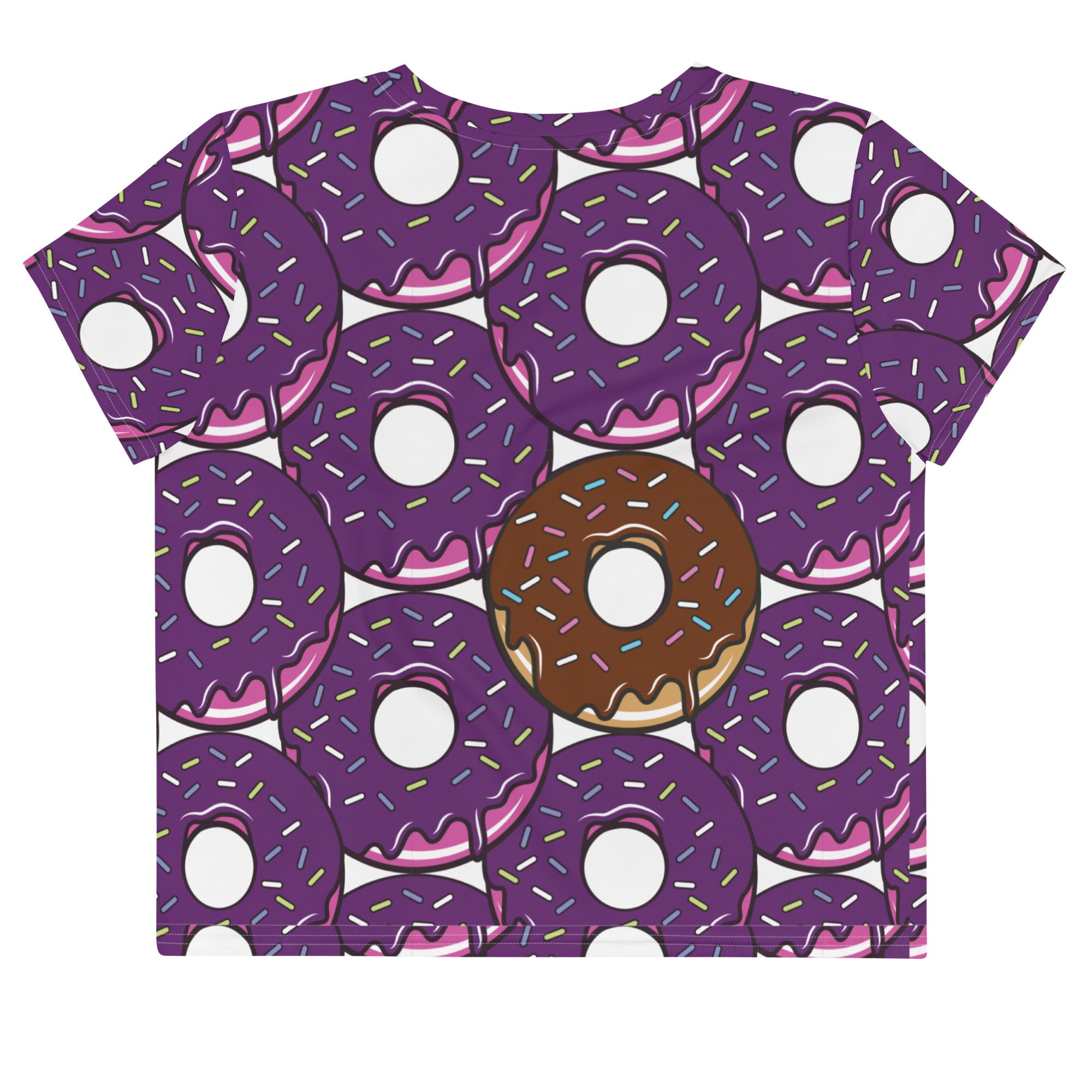Donuts All-Over Print Crop Tee