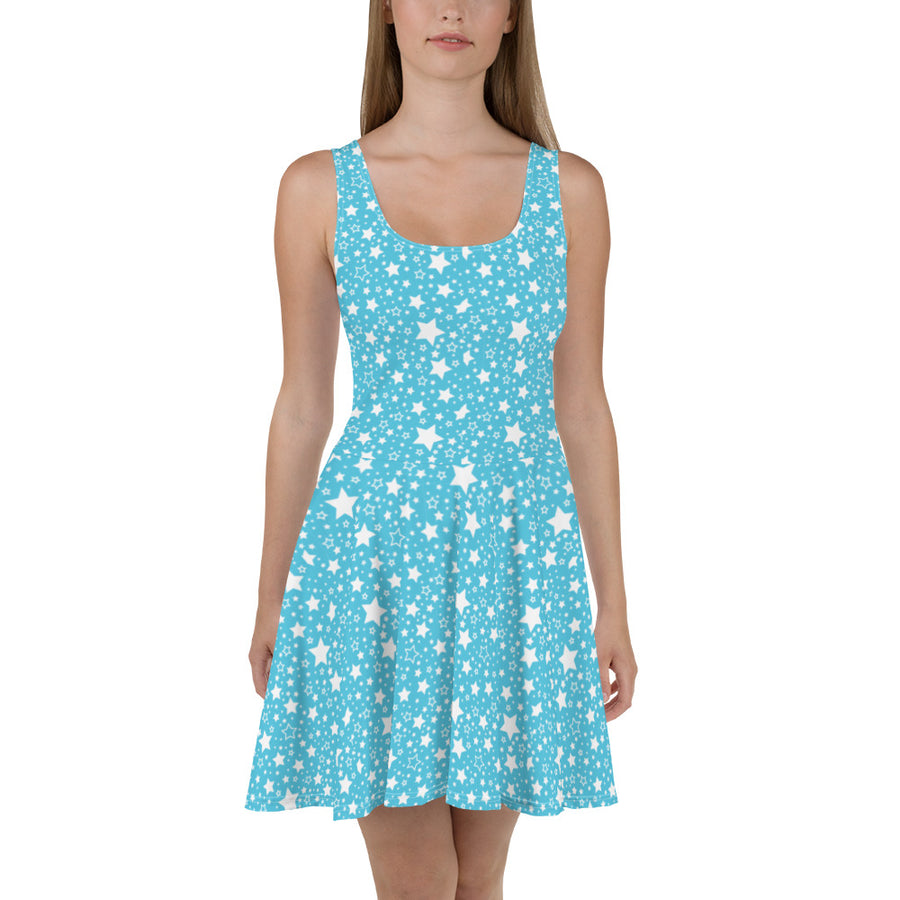 Blue Star Skater Dress — limited edition artist-designed footwear by Edición Especial, Saint Paul MN — image 2