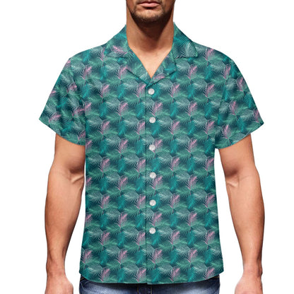 Teal Hawaiian shirt