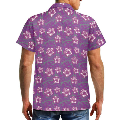 Purple Hibiscos Hawaiian shirt