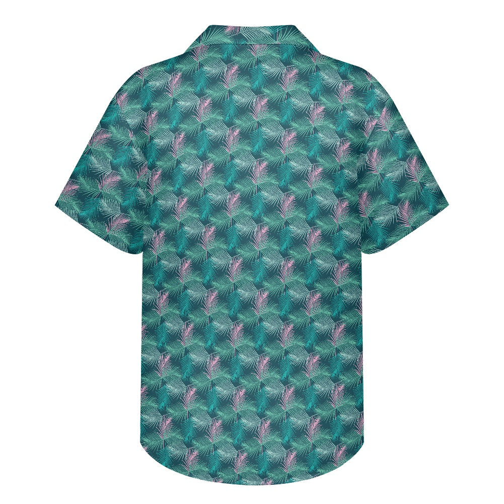 Teal Hawaiian shirt