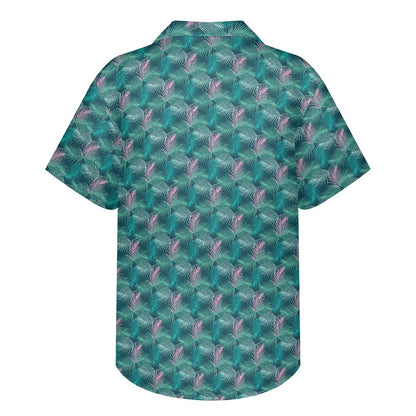 Teal Hawaiian shirt