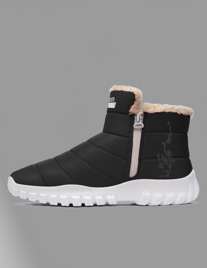 Black winter boots