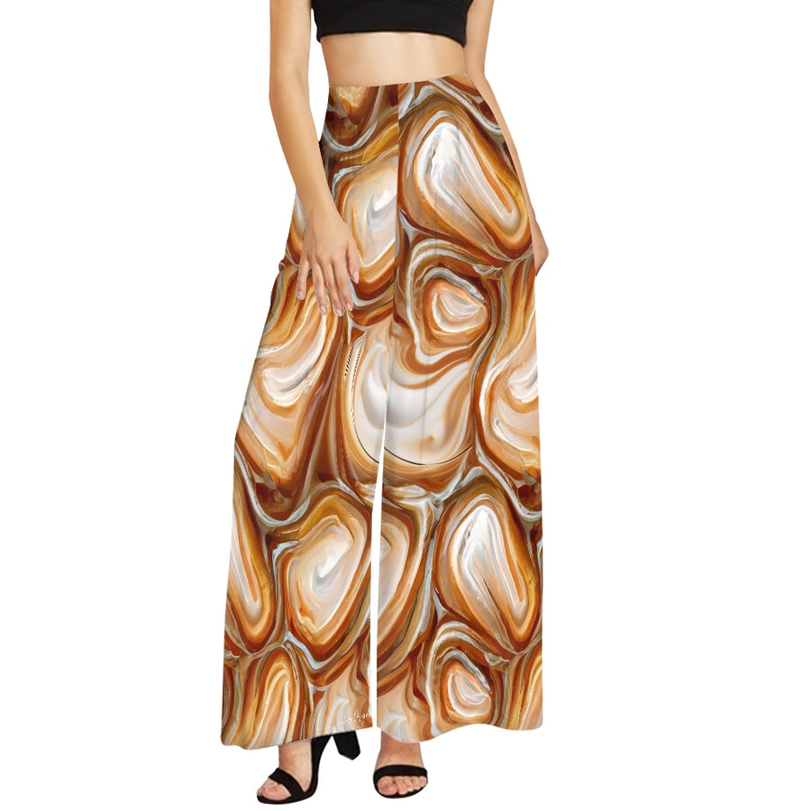 Chocolate Wide leg pants — limited edition artist-designed footwear by Edición Especial, Saint Paul MN — image 1