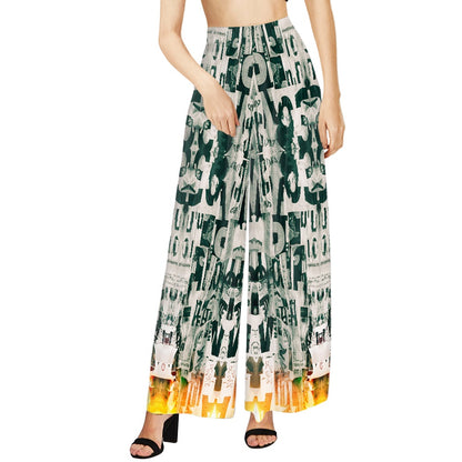 Newspaper Wide leg pants