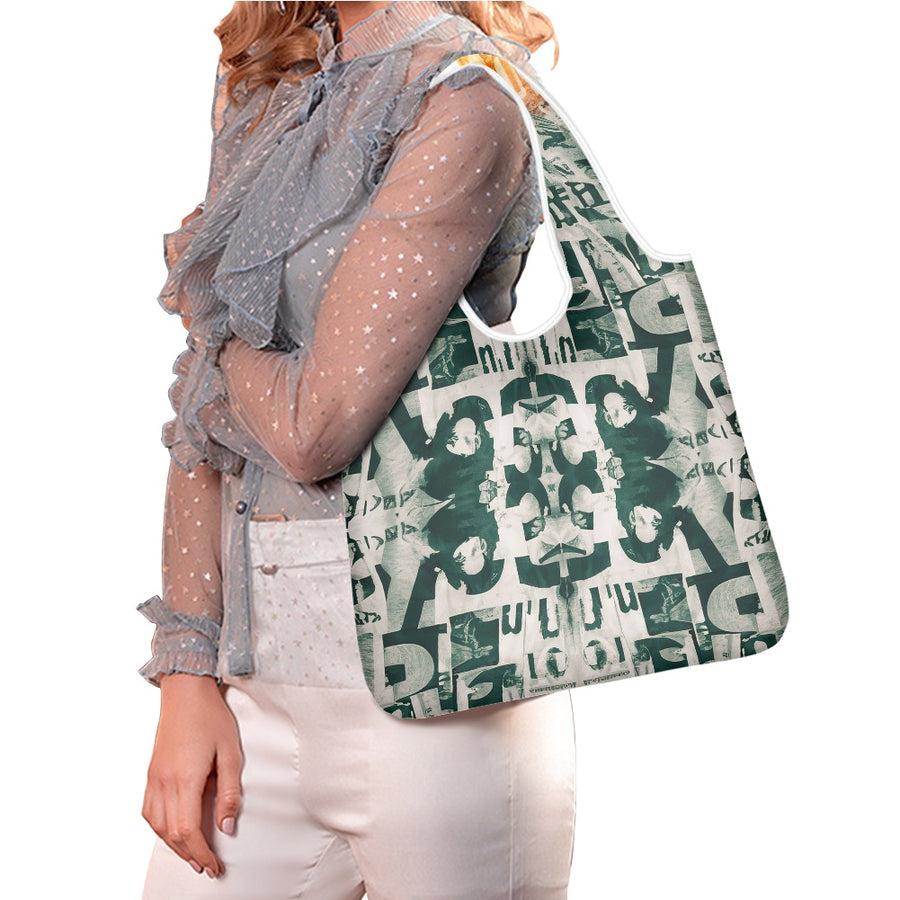 Newspaper Shopping bag — limited edition artist-designed footwear by Edición Especial, Saint Paul MN — image 2
