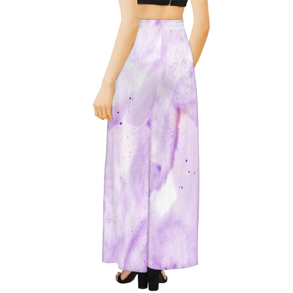 Purple Wide leg pants