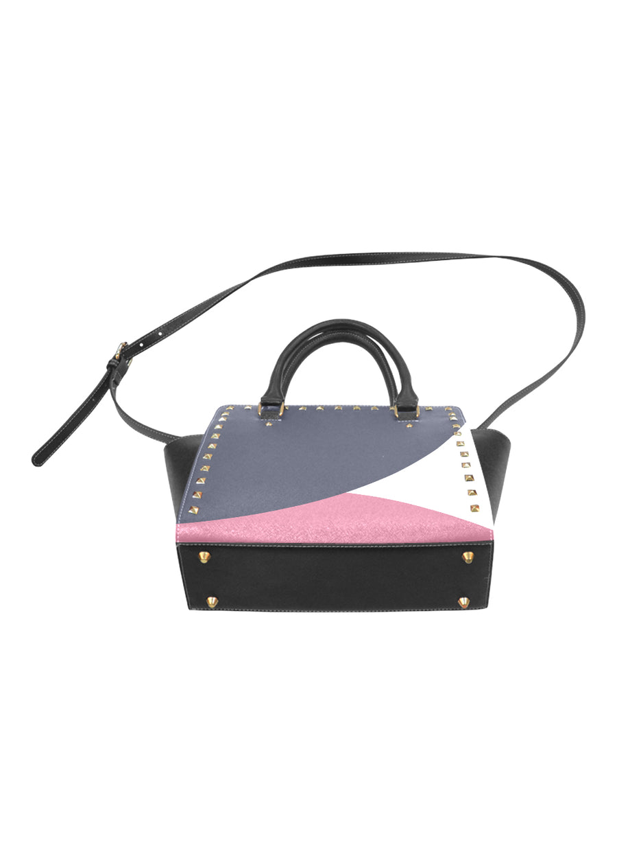 Pink white Handbag — limited edition artist-designed footwear by Edición Especial, Saint Paul MN — image 2