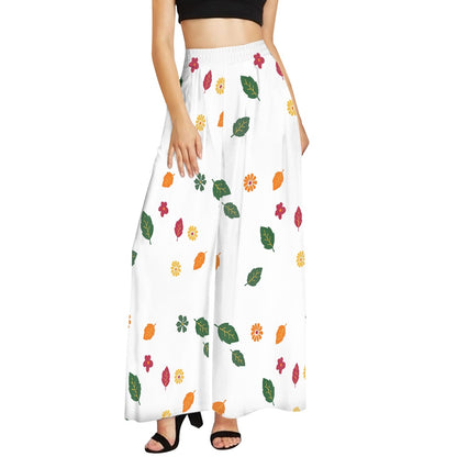 Flowers Wide leg pants