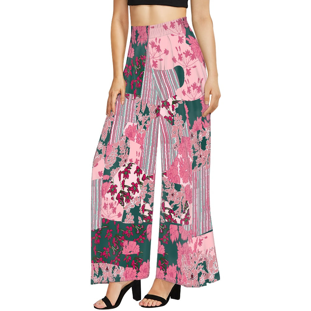 Pink Wide leg pants