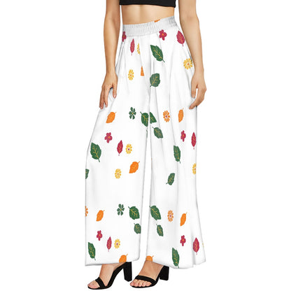 Flowers Wide leg pants