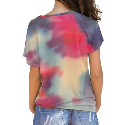 Tie Dye Sequin cross belt top