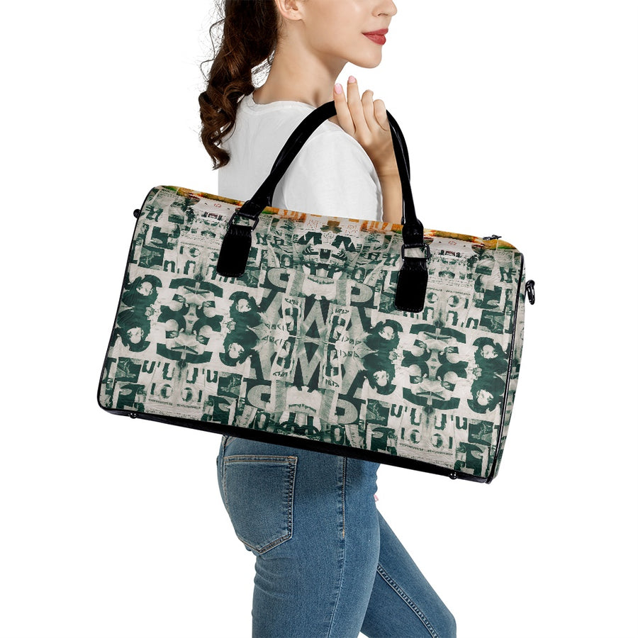 Portable leather travel bag — limited edition artist-designed footwear by Edición Especial, Saint Paul MN — image 3