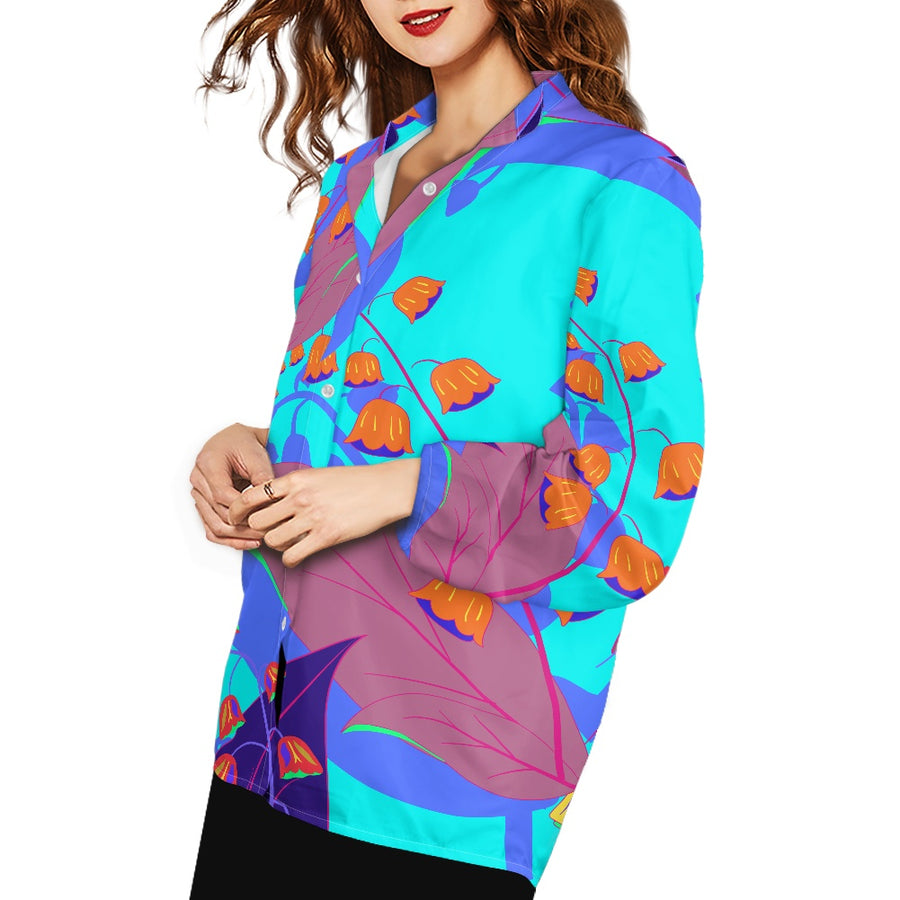 Bright Blue Unisex long-sleeved shirts — limited edition artist-designed footwear by Edición Especial, Saint Paul MN — image 1