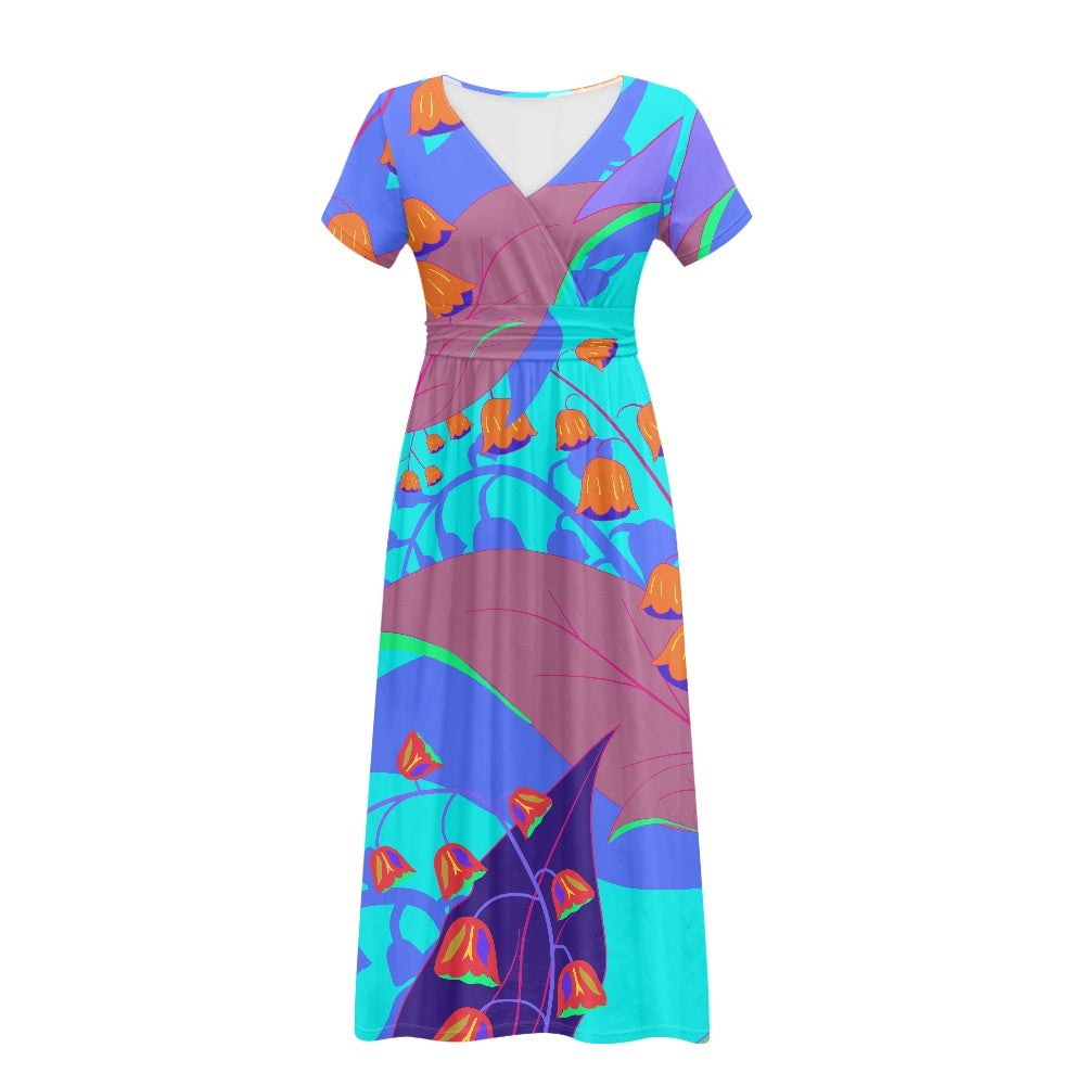 Bright Blue Ladies dress