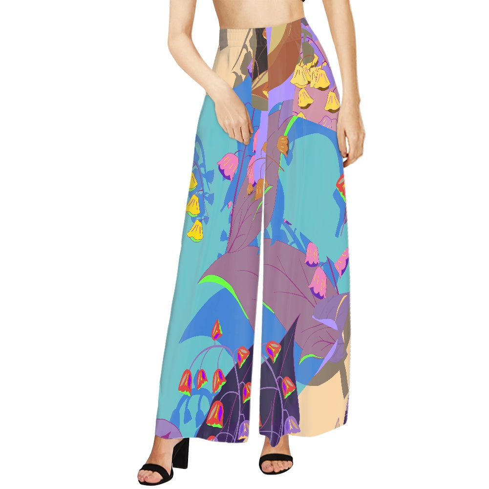 Light Blue Wide leg pants