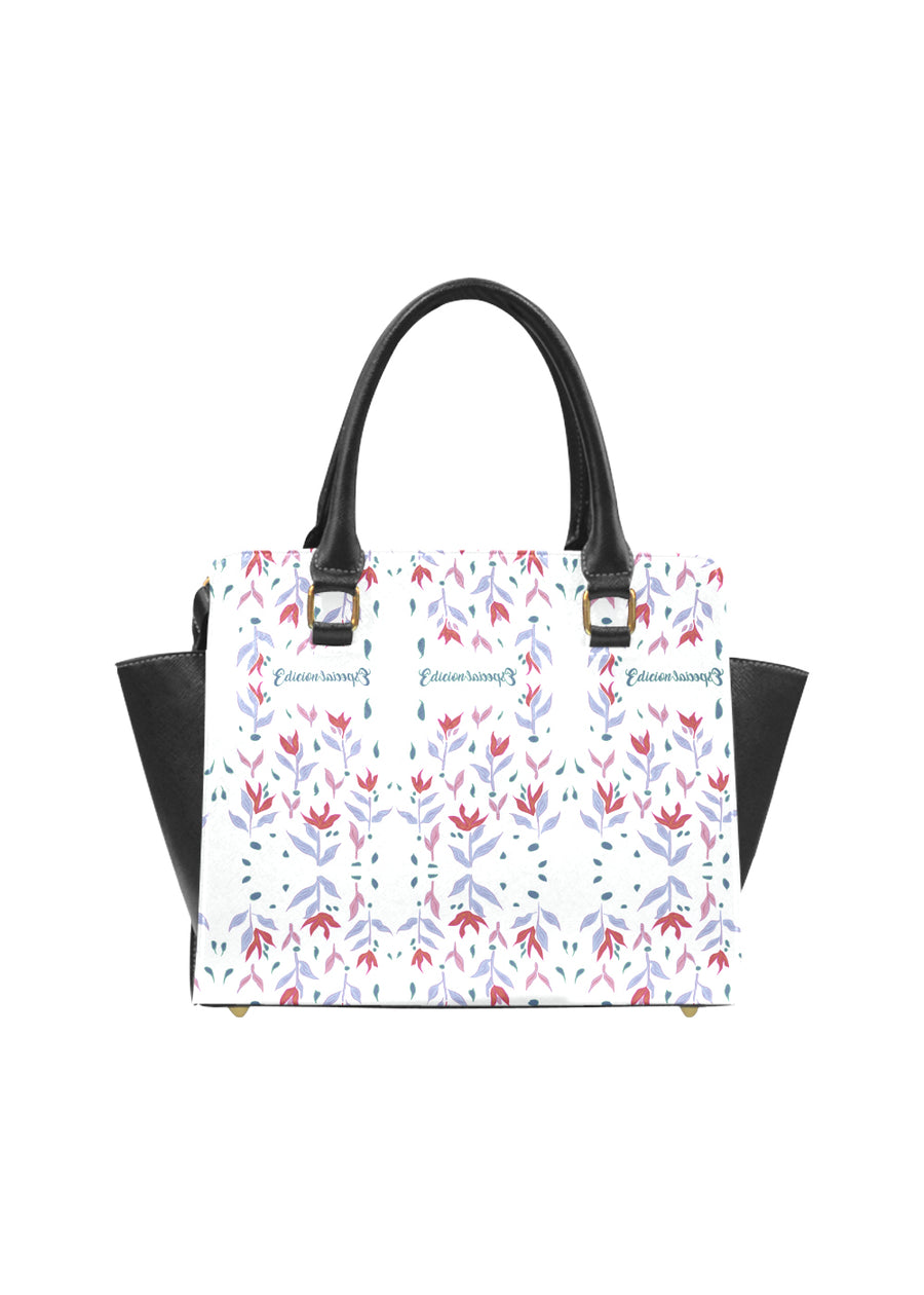 White Leaf Handbag — limited edition artist-designed footwear by Edición Especial, Saint Paul MN — image 1