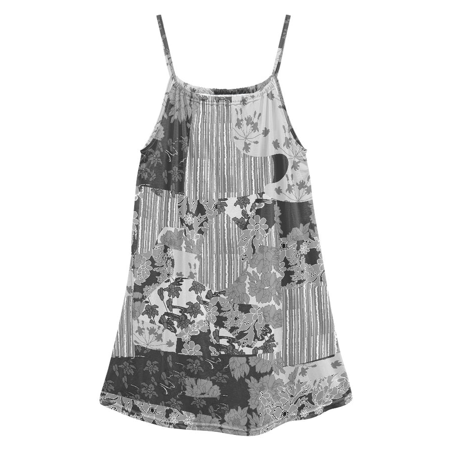 Grayscale Strappy dress — limited edition artist-designed footwear by Edición Especial, Saint Paul MN — image 2