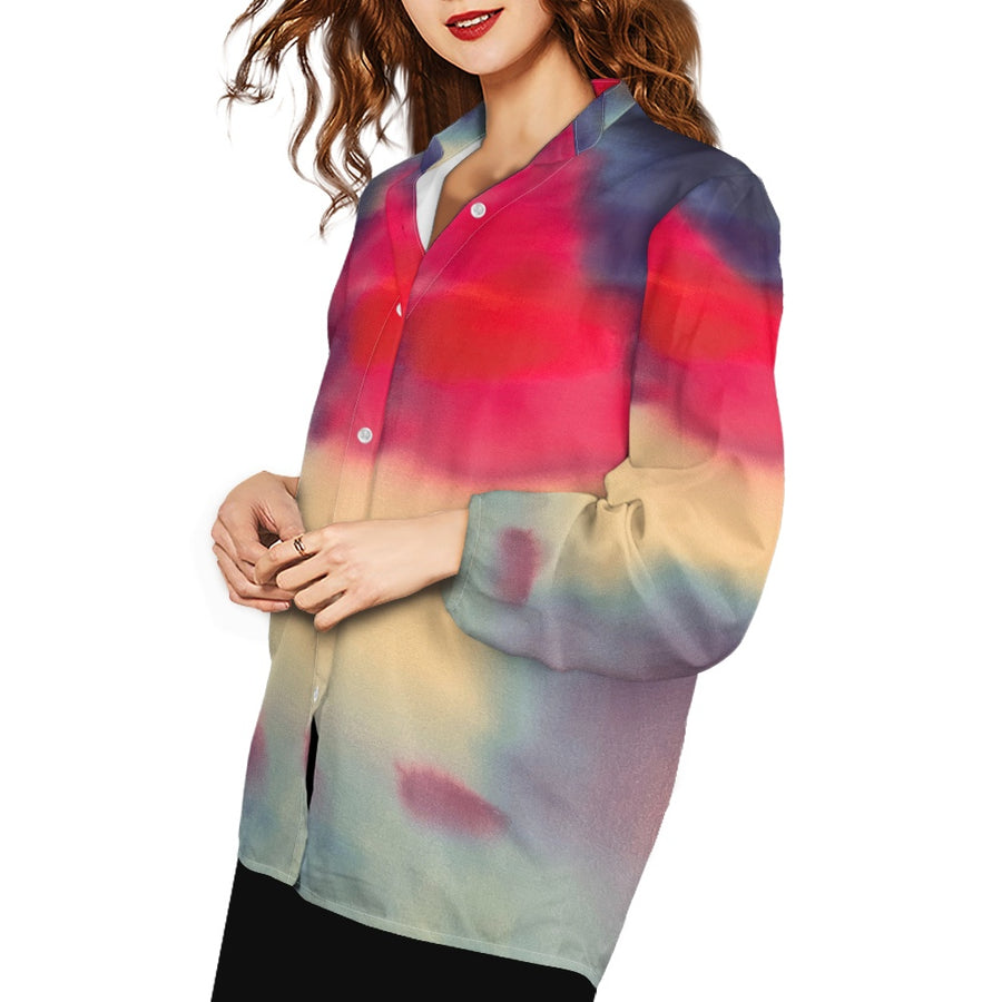 Tie Dye Women's long-sleeved shirts — limited edition artist-designed footwear by Edición Especial, Saint Paul MN — image 1
