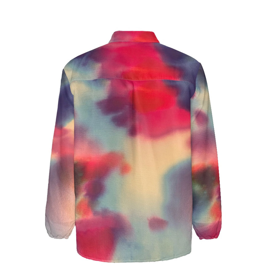 Tie Dye Women's long-sleeved shirts — limited edition artist-designed footwear by Edición Especial, Saint Paul MN — image 3