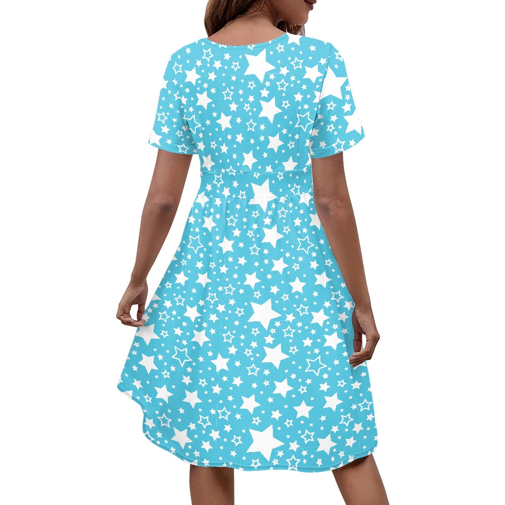 Blue Star Short Ladies dress