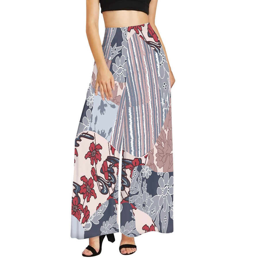 Brown Tones Wide leg pants — limited edition artist-designed footwear by Edición Especial, Saint Paul MN — image 1