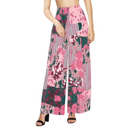 Pink Wide leg pants