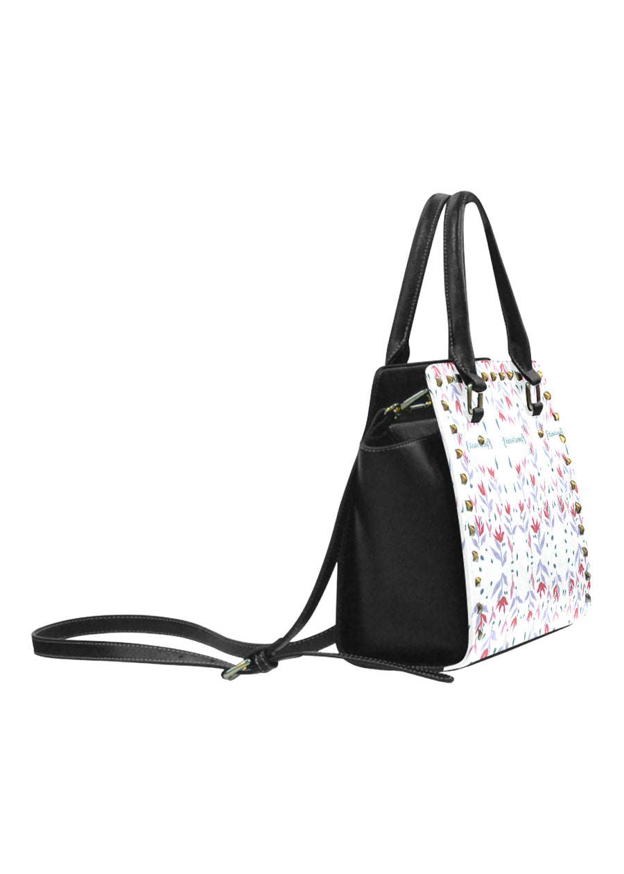 White Leaf Handbag — limited edition artist-designed footwear by Edición Especial, Saint Paul MN — image 2