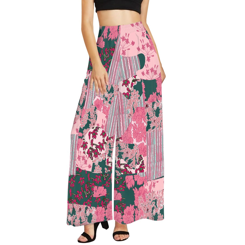 Pink Wide leg pants