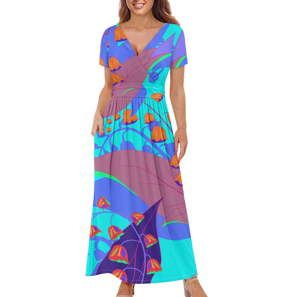 Bright Blue Ladies dress