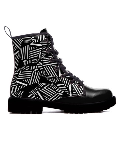 Black and White Boots — limited edition artist-designed footwear by Edición Especial, Saint Paul MN — image 3