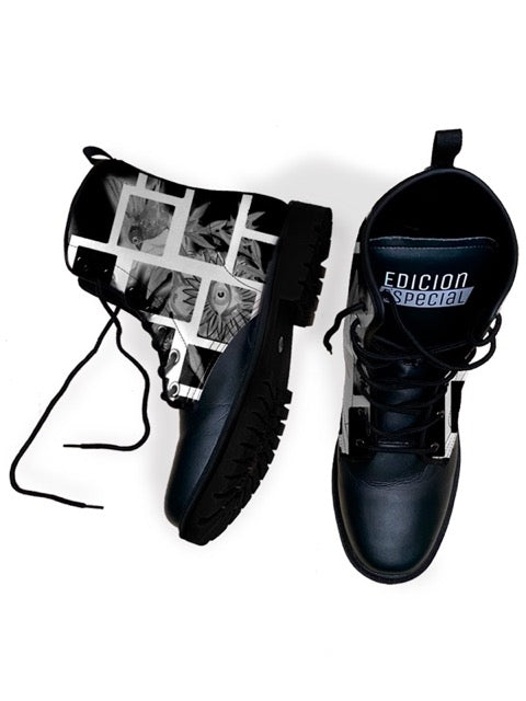 Crazybird Watercolor Boots — limited edition artist-designed footwear by Edición Especial, Saint Paul MN — image 5