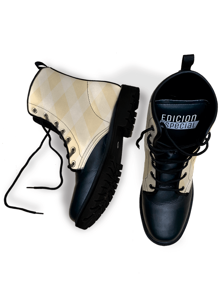 Beige Line Boots — limited edition artist-designed footwear by Edición Especial, Saint Paul MN — image 4