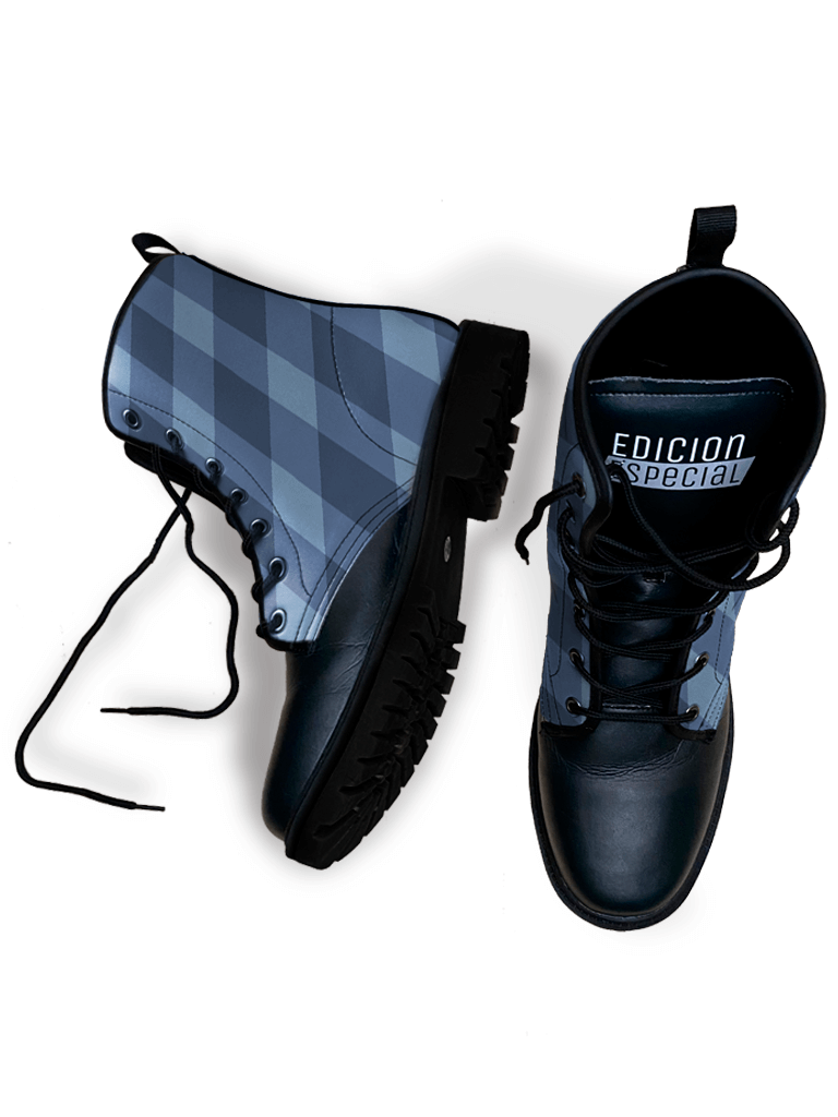 Blue Line Boots — limited edition artist-designed footwear by Edición Especial, Saint Paul MN — image 4